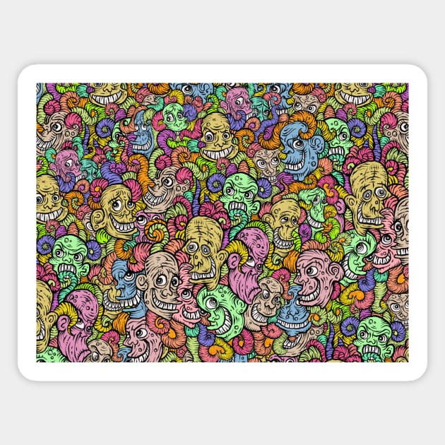 Mixed Faces Sticker by JodyTerblanche